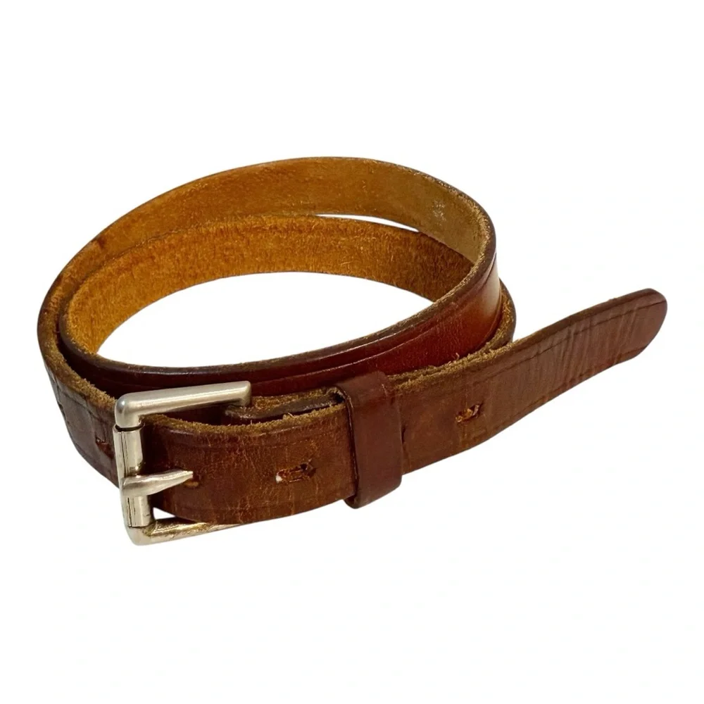 Classic Brown Leather Belt Size 32